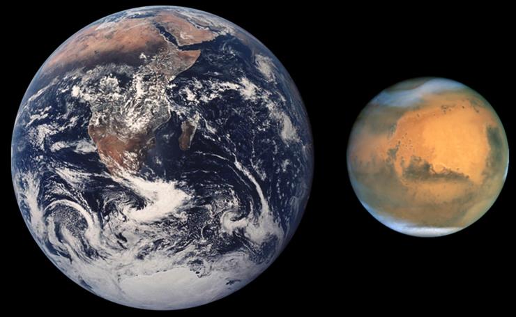 Galeria - tapety - Ziemia i Mars w jednej skali.png