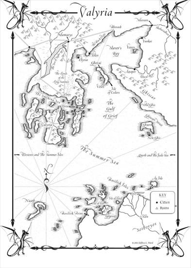 Martin George R R - Martin George R. R. Gra o Tron Valyria map.JPG