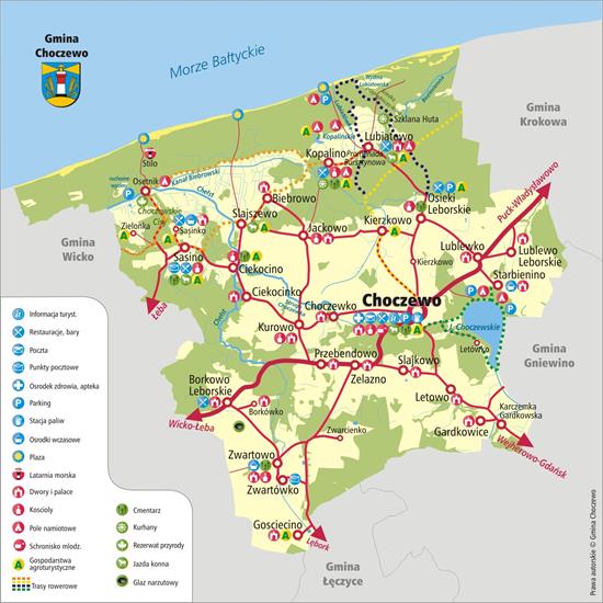 TURYSTYKA - Mapy, przewodniki - Gmina Choczewo- mapa_gmina_choczewo.jpg