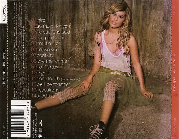 Ashley Tisdale - Headstrong - album Ashley Tisdale - Headstrong - back.jpg