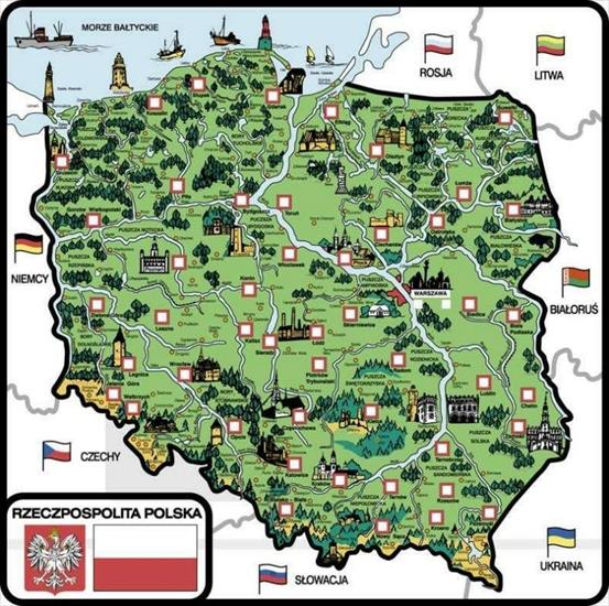 Flaga i godło Polski - polska i jej sąsiedzi.JPG