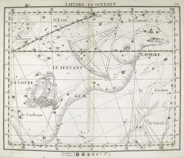 Atlas celeste de Flamsteed, publie en 1776  par J. Fortin. 3. ed - Lhydre le sextant.jpg