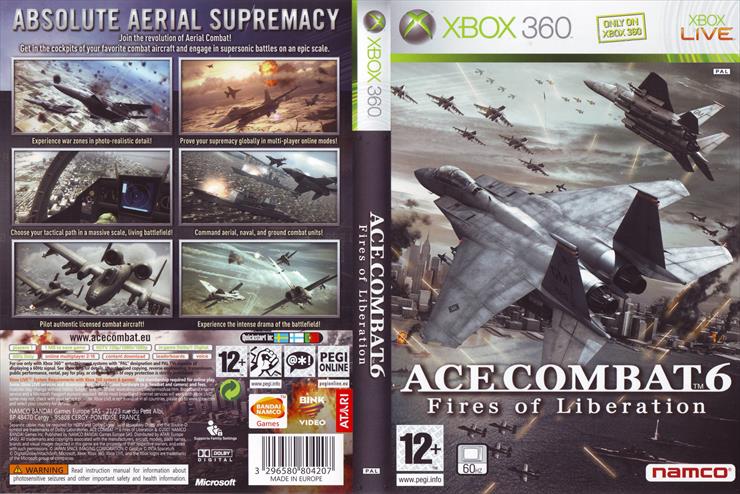 Okladki xbox360 - Ace Combat 6 Fires Of Liberation Pal.jpg