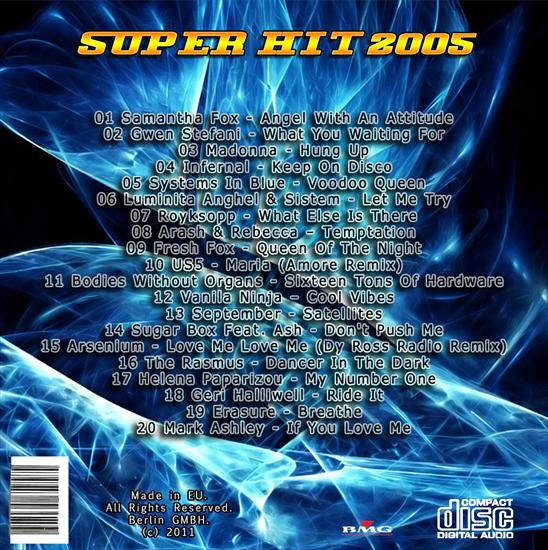 Super Hit 2005 - Super Hit 2005 back.jpg