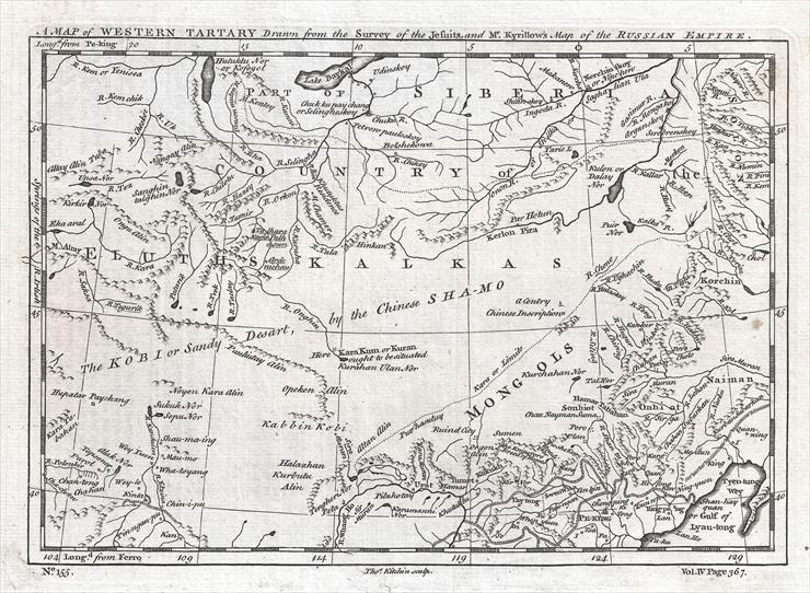 Stare mapy - Old Maps - 2 - A Map of Western Tartary   - Kitchin 1747.jpg
