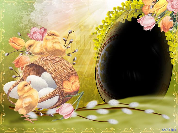 Ramki Photoshop Wielkanoc - .png