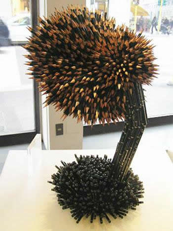  Rzeźby z ołówków  - Pencil20art.jpg