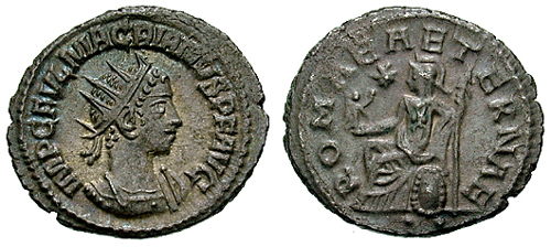 Rzym starożytny - numizmatyka rzymska - obrazy - Antoninianus-Macrianus-RIC_0011.jpg