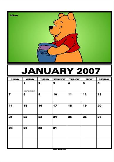 Kalendarz Disney - Disney Calendar 2007-1.jpg