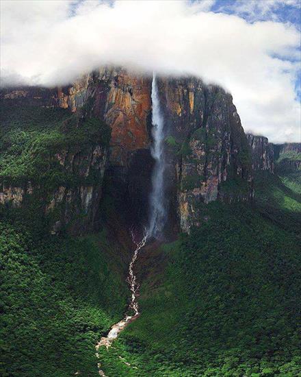 INNE KRAJE- 1 - Salto Angel w Wenezueli  wysokość 979 metrów.jpg