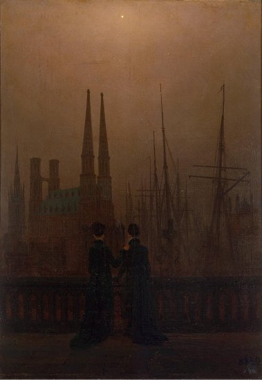 Friedrich Caspar David 1774  1840 - The Sisters on the Balcony 1820 The Hermitage, St. Petersburg.png