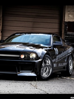 tapety  240 x 320 - Mustang_Black.jpg
