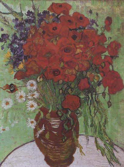 Malarstwo - 753. Still Life, Red Poppies and Daisies, Auvers-sur-Oise 1890.jpg