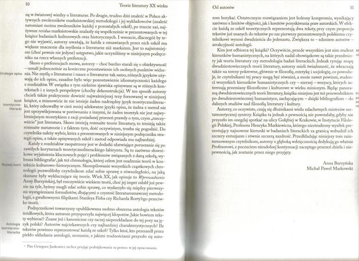 Teorie literatury XX wieku - Markowski, Burzyńska 2006 - 10,11.jpg