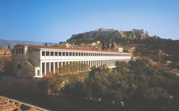 archtektura i urbanistyka - Ateny, Agora_Stoa Attalosa_fasada.jpg