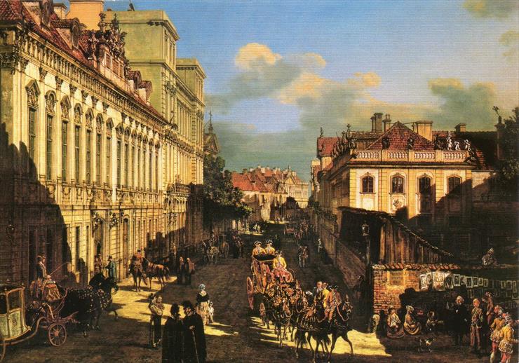 malarstwo polskie - Canaletto Bernardo Bellotto - Warszawa ulica.jpg