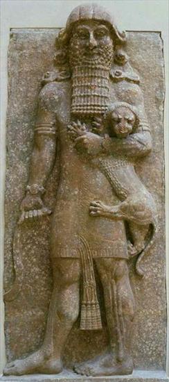 ASYRIA - Gilgamesz z Dur-Szarrukin_dekoracja fasady sali tronowej_kon.VIII w.p.n.e._ok.5 m wys._Luwr.jpg