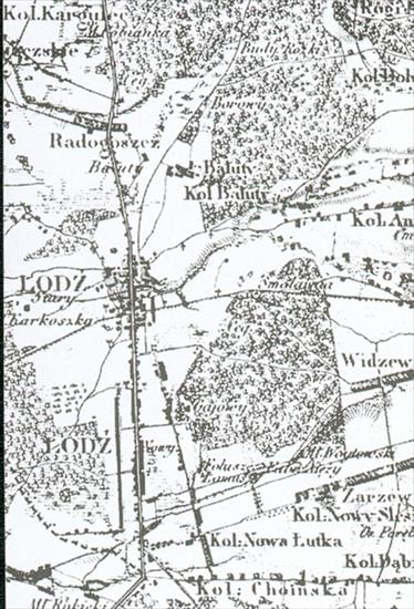 Mapy Łódź - Mapa kwatermistrzowska Łodzi i okolic z pocz. XIXw.jpg
