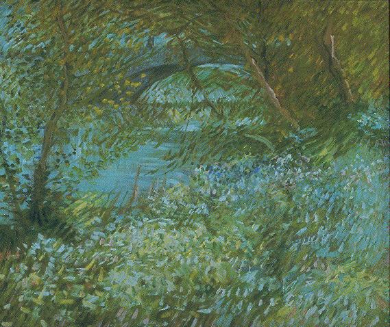 Galeria malarstwa - Vincent van Gogh riverbank wiosną.jpg