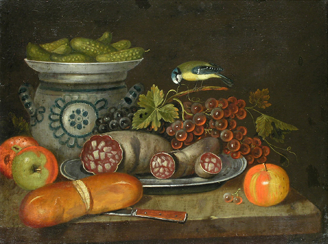 Martwa natura w malarstwie - Still_life_with_sausages.jpg