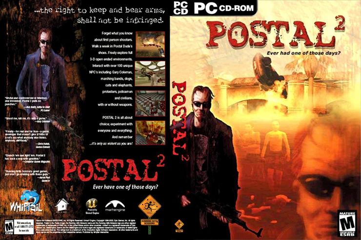  Okładki Płyt DVD i CD Gier PC  - Postal_2_Share_The_Pain_Dvd_custom-cdcovers_cc-front.jpg