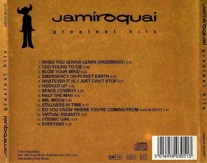 Jamiroquai - Greatest Hits - Jamiroquai-Greatest_Hits-Trasera.jpg